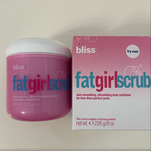 Bliss Fat Girl Scrub Exfoliating Cellulite Firming Cream 6oz - Picture 1 of 6